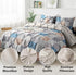 The White Moss Hannah Reversible Print Pinch Pleat AC Comforter With Pillow Cover